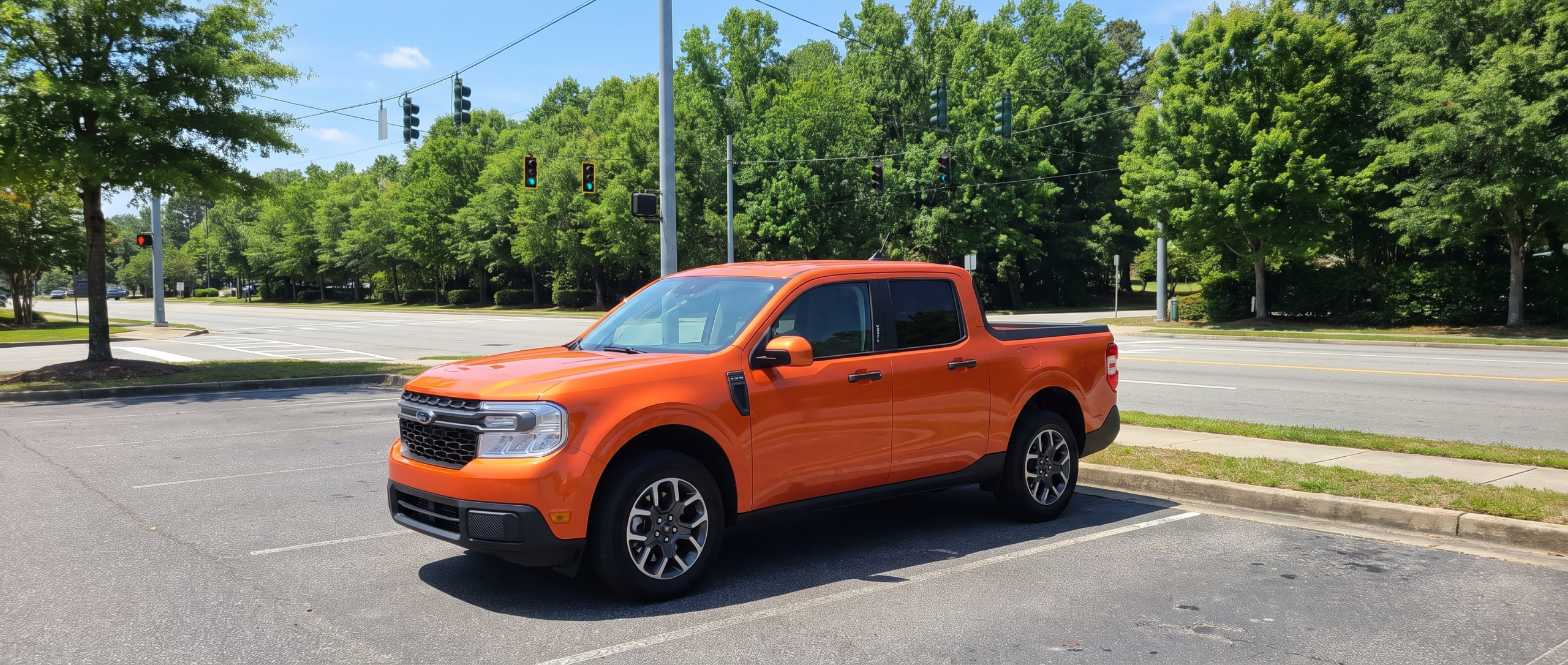 2026 Ford Maverick Hybrid on East Wade Hampton Boulevard in Greer SC on a sunny summer day
