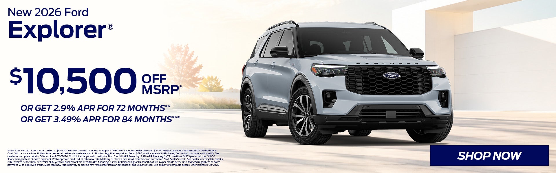 New 2026 Ford Explorer