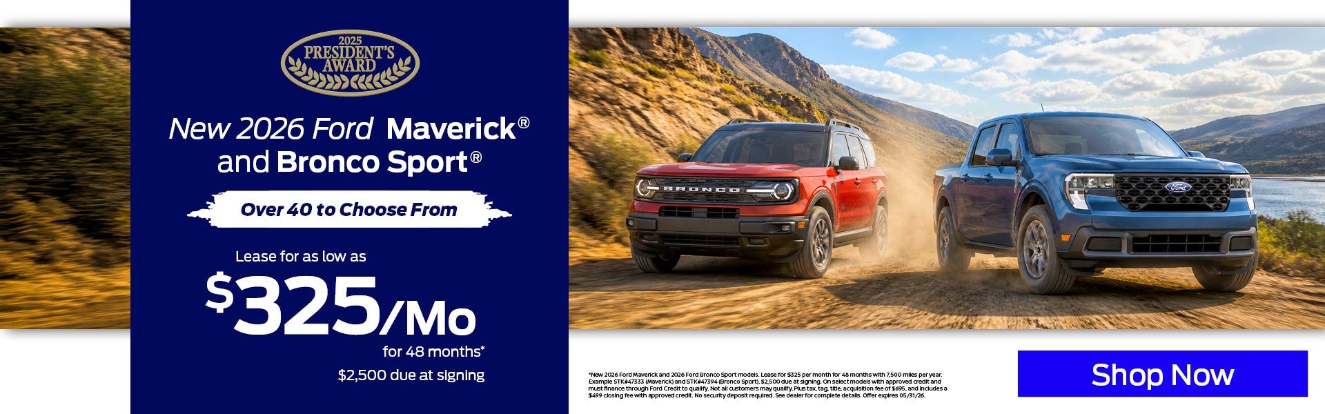 New 2026 Ford Maverick and Bronco Sport