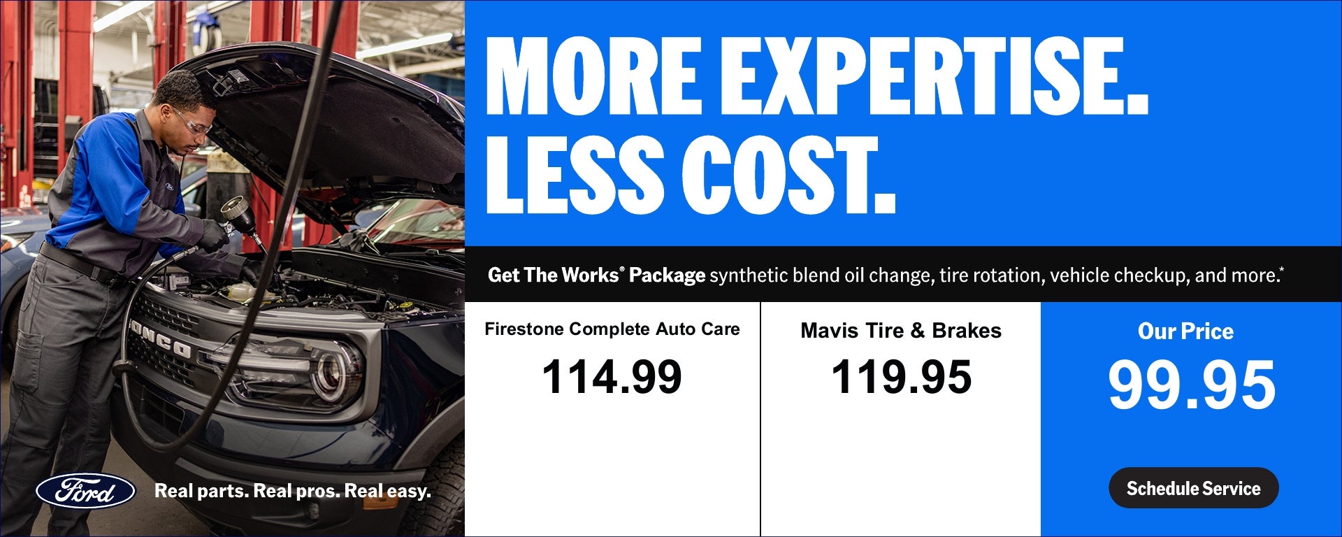 more expertise, less cost